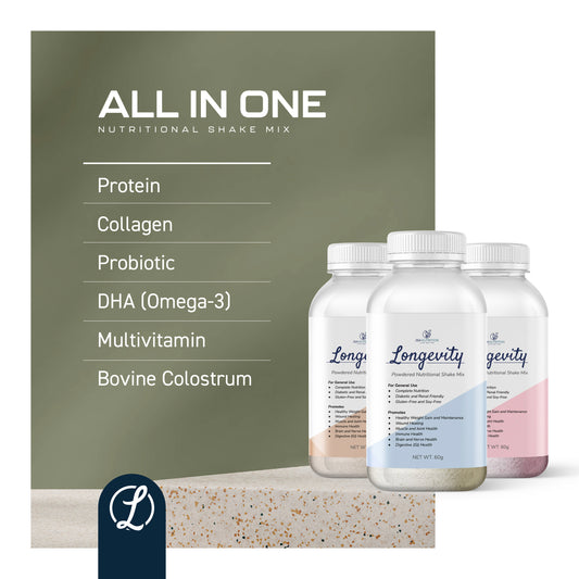 Longevity Nutritional Shake 6 Bottle Pack